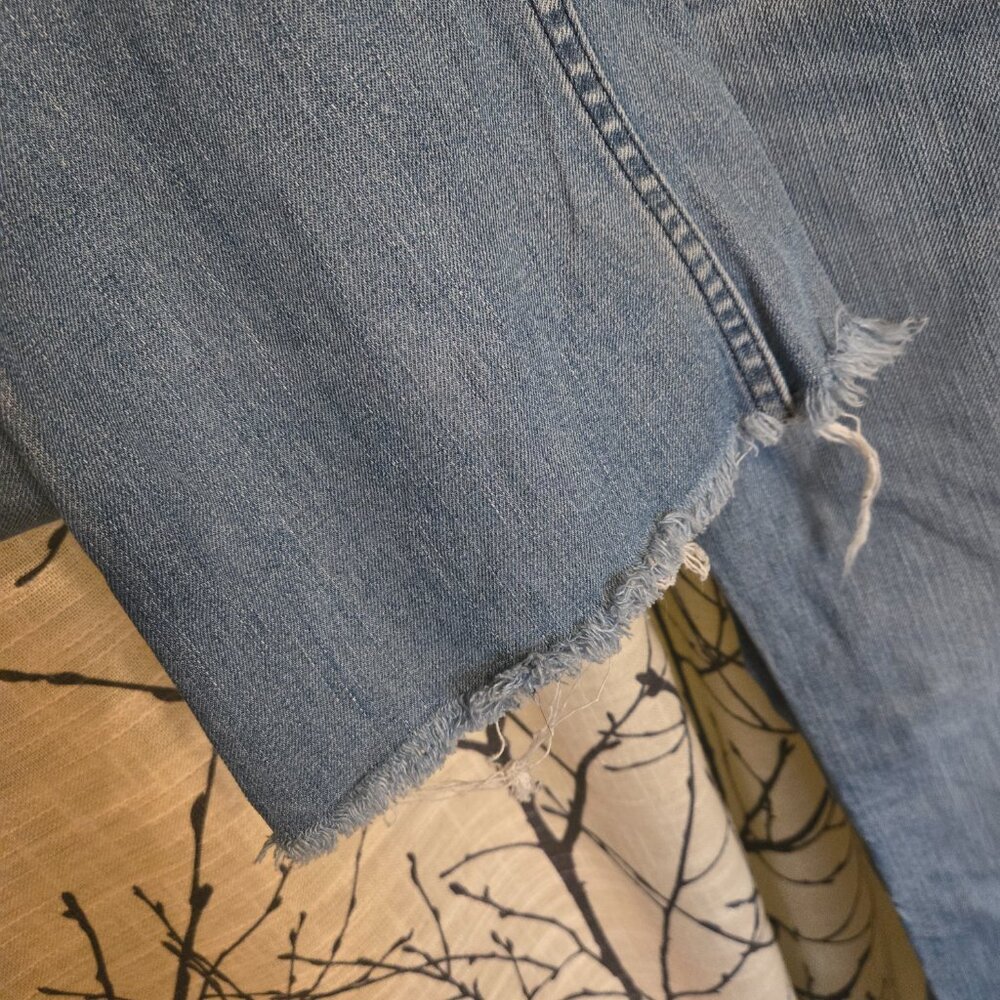 Vintage! William Rast denim flare jeans w snap back pockets - Picture 4 of 8